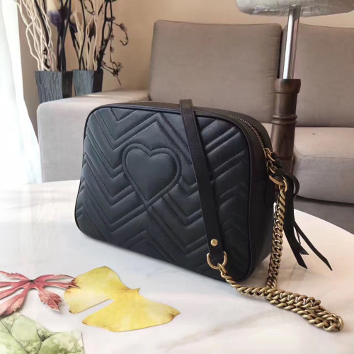 G*u*i-gg-marmont-matelasse-replica-bag-black