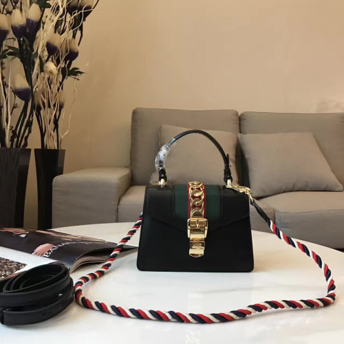 G*u*i-sylvie-replica-bag-black