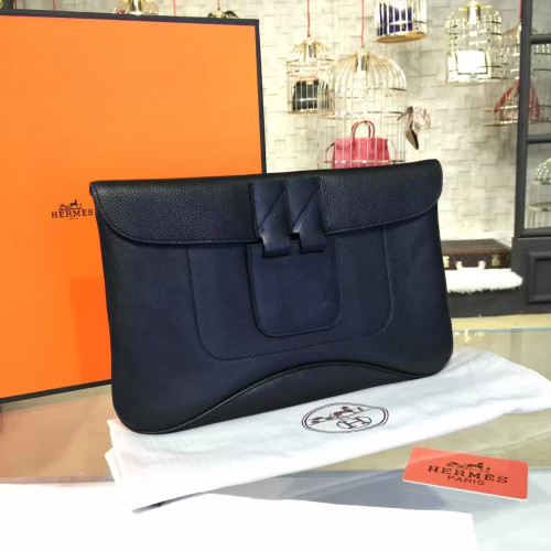 H**mes-clutch-bag-replica-bag-black-7