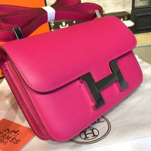 H**mes-constance-replica-bag-deeppink-3