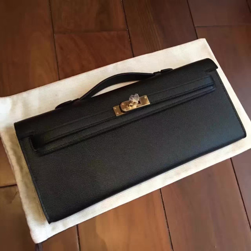 H**mes-kelly-cut-replica-bag-black-4