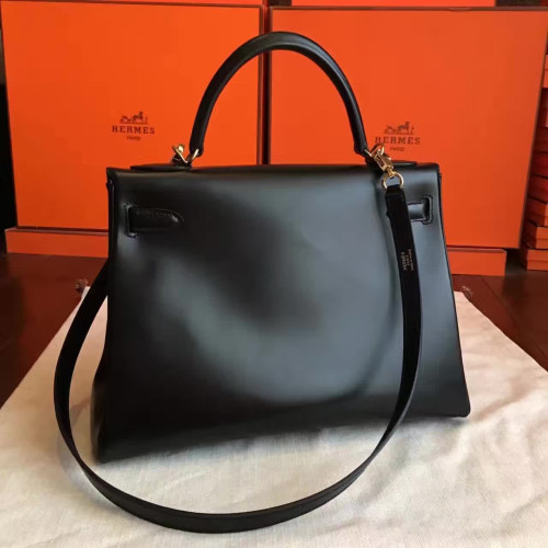 H**mes-kelly-replica-bag-black-2