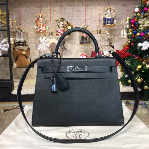 H**mes-kelly-replica-bag-black-5