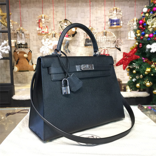 H**mes-kelly-replica-bag-black-5