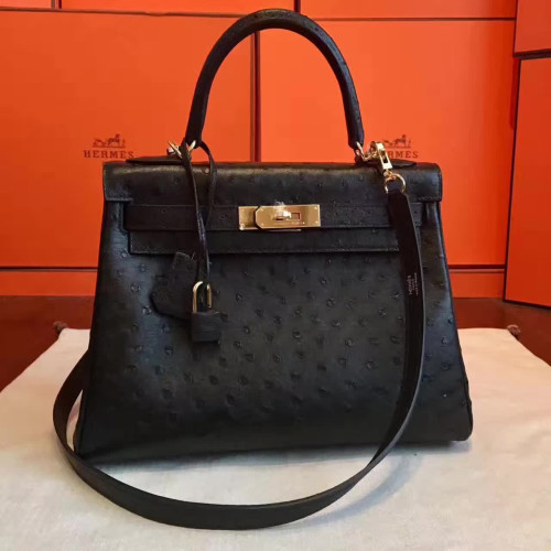 H**mes-kelly-replica-bag-black