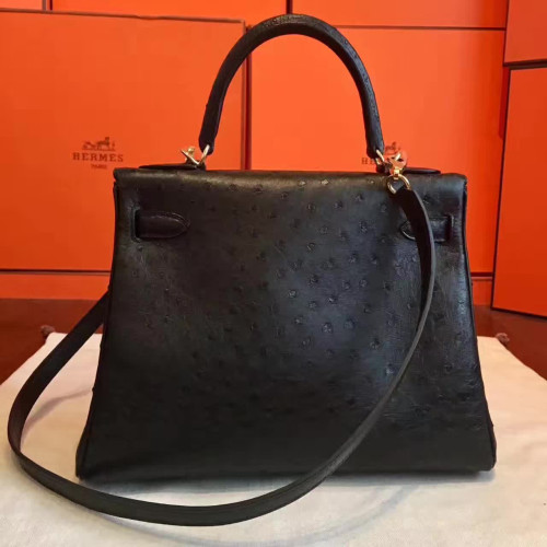 H**mes-kelly-replica-bag-black
