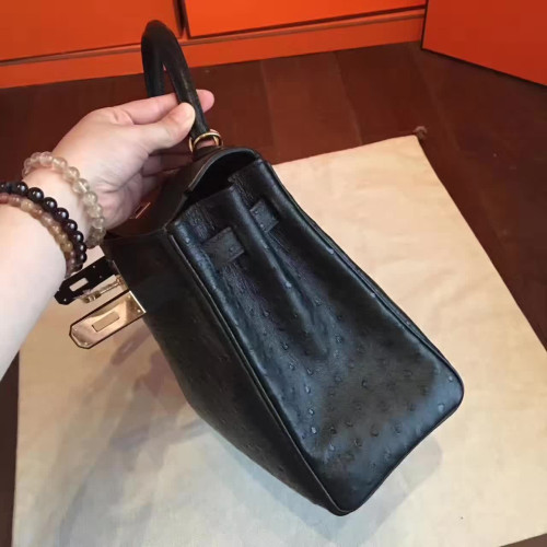 H**mes-kelly-replica-bag-black