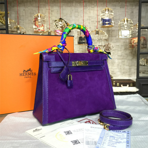 H**mes-kelly-replica-bag-dark-purple