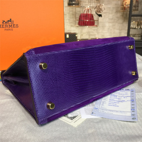 H**mes-kelly-replica-bag-dark-purple