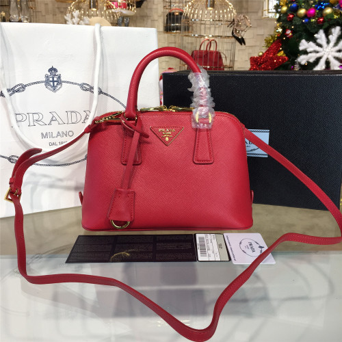 Pra*a-promenade-bag-replica-bag-red